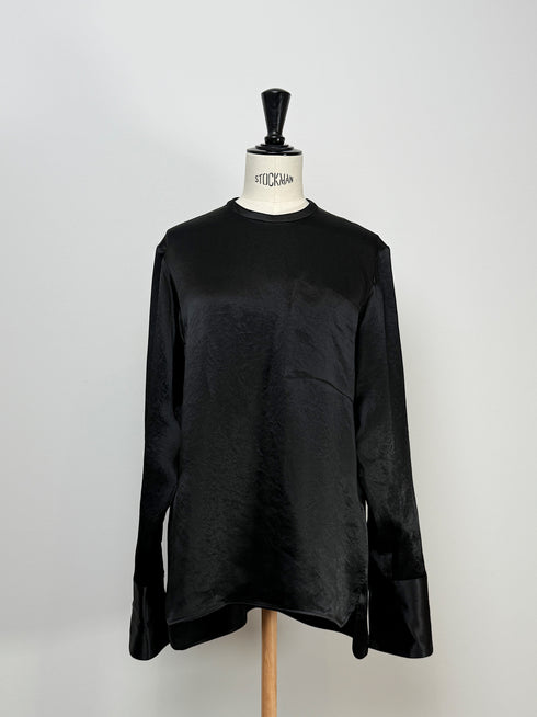 plain satin shirt
